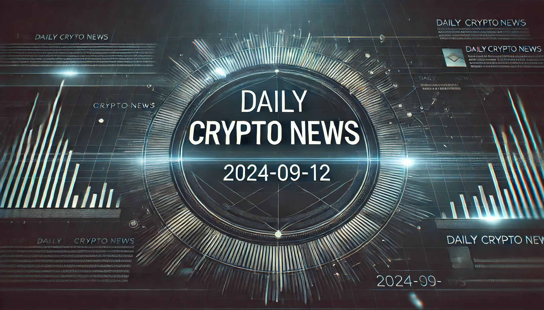 デジタルな背景に「Daily Crypto News | 2024-09-12」と書かれた仮想通貨ニュースのアイキャッチ画像