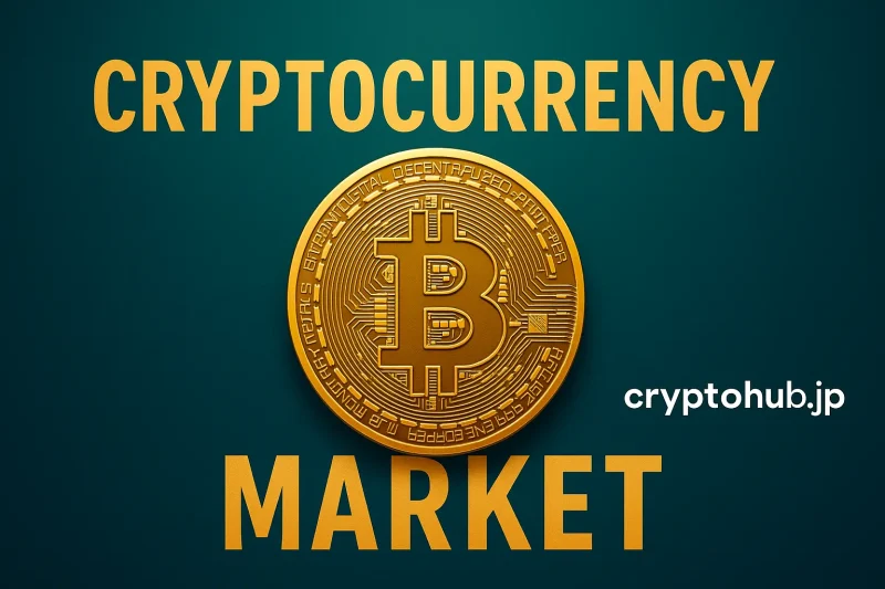 暗号通貨市場を象徴するビットコインのイメージ