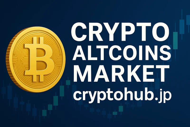 暗号通貨市場とアルトコインの注目動向を象徴するビジュアル